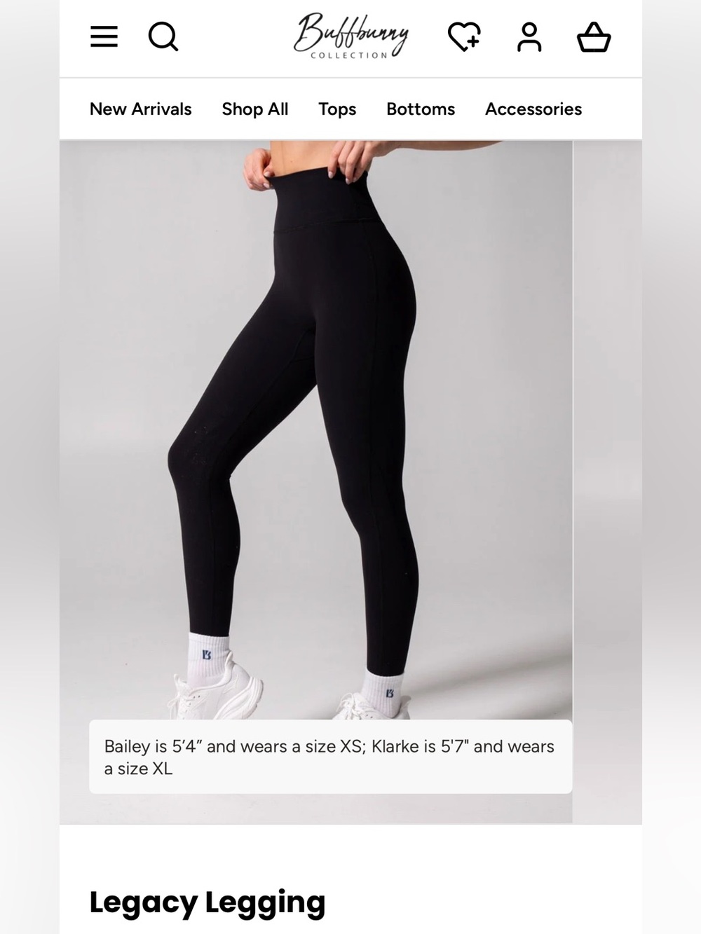Buffbunny Legacy Legging — Onyx Small